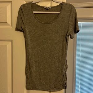 Gray maternity top